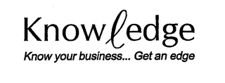 KNOWLEDGE KNOW YOUR BUSINESS... GET AN EDGE logo