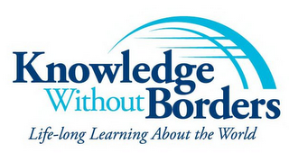 KNOWLEDGE WITHOUT BORDERS LIFE-LONG LEARNING ABOUT THE WORLD logo