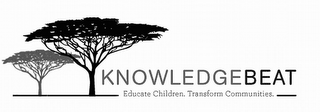 KNOWLEDGEBEAT EDUCATE CHILDREN TRANSFORM COMMUNITIES logo