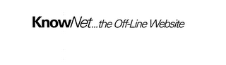KNOWNET...THE OFF-LINE WEBSITE logo