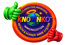 KNOWNOKOANTI-ADDICTION BEHAVIORALHEALTH & SCIENCE GAME SYSTEMIMMUNIZATION logo