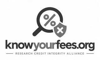 KNOWYOURFEES.ORG RESEARCH CREDIT INTEGRITY ALLIANCE logo