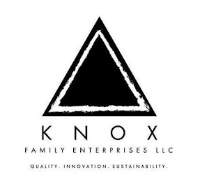 KNOX FAMILY ENTERPRISES LLC QUALITY. INNOVATION. SUSTAINABILITY. logo