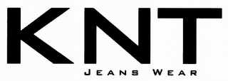 KNT JEANS WEAR logo