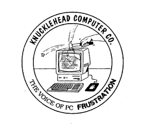 KNUCKLEHEAD COMPUTER CO. THE VOICE OF PC FRUSTRATION logo