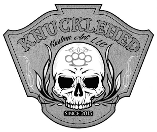 KNUCKLEHED KUSTOM ART LLC SINCE 2015 logo