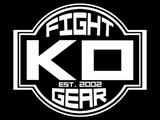 KO FIGHT GEAR EST. 2002 logo