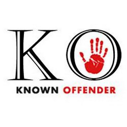 KO KNOWN OFFENDER logo