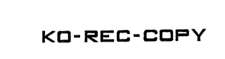 KO-REC-COPY logo