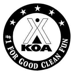 KOA #1 FOR GOOD CLEAN FUN logo