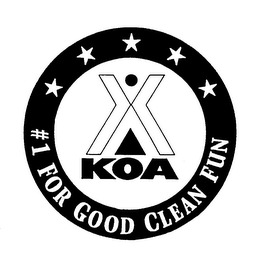 KOA #1 FOR GOOD CLEAN FUN logo