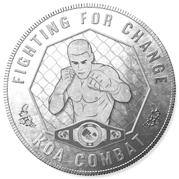 KOA COMBAT FIGHTING FOR CHANGE logo