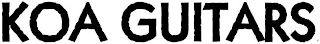 KOA GUITARS logo