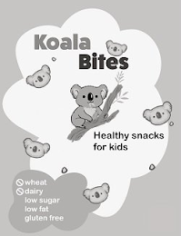 KOALA BITES HEALTHY SNACKS FOR KIDS WHEAT DAIRY LOW SUGAR LOW FAT GLUTEN FREE logo