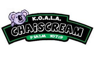 K.O.A.L.A CHAISCREAM PSALM 107:9 logo