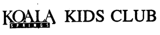 KOALA SPRINGS KIDS CLUB logo
