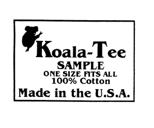KOALA-TEE SAMPLE ONE SIZE FITS ALL 100% COTTON logo