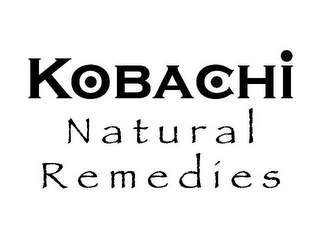 KOBACHI NATURAL REMEDIES logo