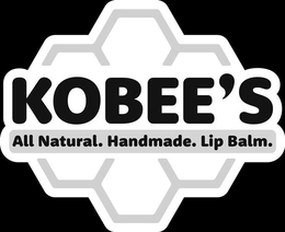 KOBEE'S ALL NATURAL. HANDMADE. LIP BALM. logo