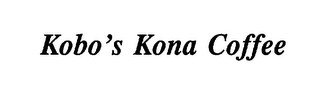 KOBO'S KONA COFFEE logo