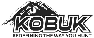KOBUK REDEFINING THE WAY YOU HUNT logo