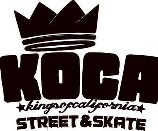 KOCA KINGS OF CALIFORNIA STREET & SKATE logo
