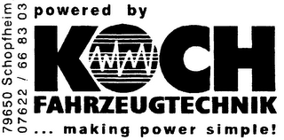 KOCH FAHRZEUGTECHNIK ... MAKING POWER SIMPLE! logo
