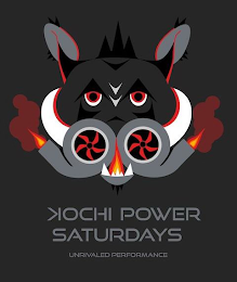 KOCHI POWER SATURDAYS UNRIVALED PERFORMANCE logo