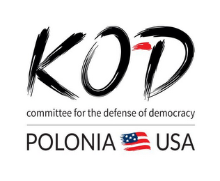 KOD POLONIA USA COMMITTEE FOR THE DEFENSE OF DEMOCRACY logo