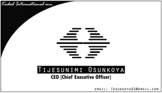 KODED INTERNATIONAL INC. TIJESUNIMI OSUNKOYA CEO (CHIEF EXECUTIVE OFFICER) EMAIL: TOSUNKOYA91@GMAIL.COM logo
