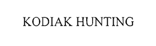 KODIAK HUNTING logo