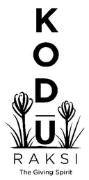 KODU RAKSI THE GIVING SPIRIT logo