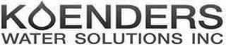 KOENDERS WATER SOLUTIONS INC logo