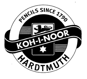KOH-I-NOOR HARDTMUTH PENCILS SINCE 1790 logo