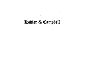 KOHLER & CAMPBELL logo