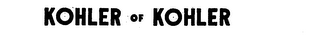 KOHLER OF KOHLER logo