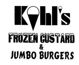 KOHL'S FROZEN CUSTARD & JUMBO BURGERS logo