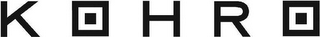 KOHRO logo