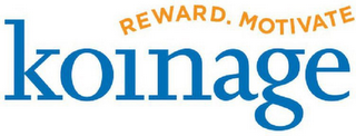 KOINAGE REWARD. MOTIVATE logo