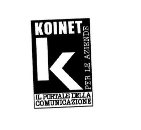 KOINET IL PORTALE DELLA COMUNICAZIONE PER LE AZIENDE K logo