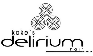 KOKE'S DELIRIUM HAIR logo