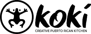 KOKI CREATIVE PUERTO RICAN KITCHEN logo