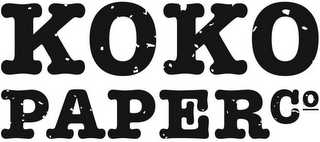KOKO PAPER CO logo