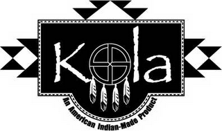 KOLA AN AMERICAN INDIAN-MADE PRODUCT logo