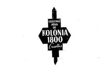 KOLONIA 1800 LEGITIMA AGUA DE CRUSELLAS logo