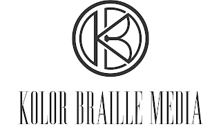 KOLOR BRAILLE MEDIA "KB" logo