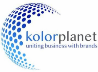 KOLOR PLANET UNITING BUSINESS WITH BRANDS logo