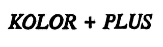 KOLOR + PLUS logo