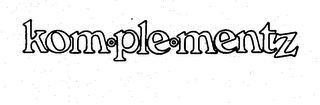 KOM-PLE-MENTZ logo