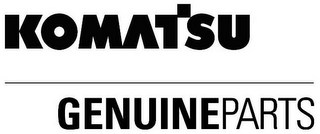 KOMATSU GENUINEPARTS logo